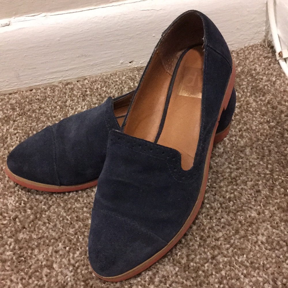 Dolce Vita blue suede loafers